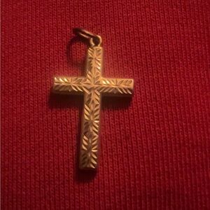 14k gold cross